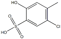 5-Chloro-2-hydroxy-4-methylbenzenesulfonic acid Struktur