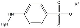 4-Hydrazinobenzenesulfonic acid potassium salt Struktur