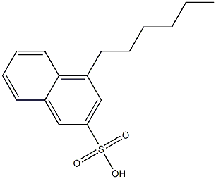 4-Hexyl-2-naphthalenesulfonic acid Struktur