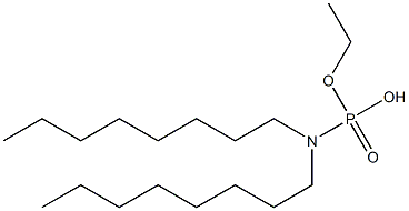 N,N-Dioctylamidophosphoric acid hydrogen ethyl ester Struktur