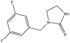 4,5-Dihydro-3-(3,5-difluorobenzyl)-1H-imidazole-2(3H)-thione Struktur