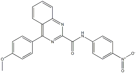 N-(4-Nitrophenyl)-4-(4-methoxyphenyl)quinazoline-2-carboxamide Struktur