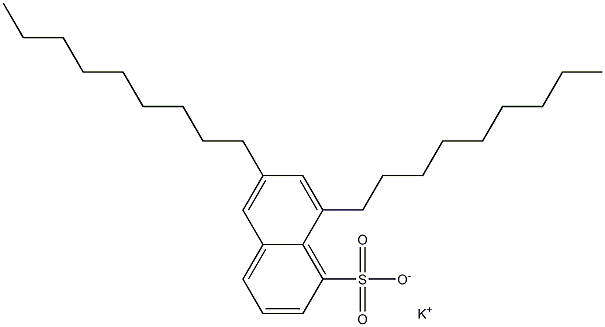 6,8-Dinonyl-1-naphthalenesulfonic acid potassium salt Struktur