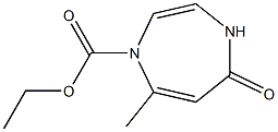 4,5-Dihydro-5-oxo-7-methyl-1H-1,4-diazepine-1-carboxylic acid ethyl ester Struktur