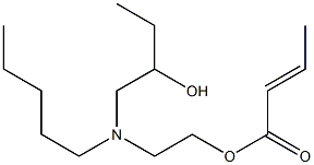 Crotonic acid 2-[N-(2-hydroxybutyl)-N-pentylamino]ethyl ester Struktur