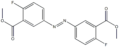 4,4'-Difluoroazobenzene-3,3'-dicarboxylic acid dimethyl ester Struktur