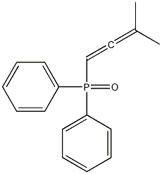 1-(Diphenylphosphinyl)-3,3-dimethylallene Struktur