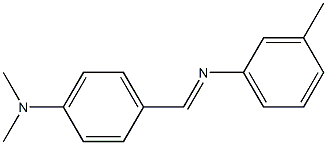 N-[4-(Dimethylamino)benzylidene]-3-methylaniline Struktur