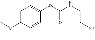 N-(2-Methylaminoethyl)carbamic acid 4-methoxyphenyl ester Struktur