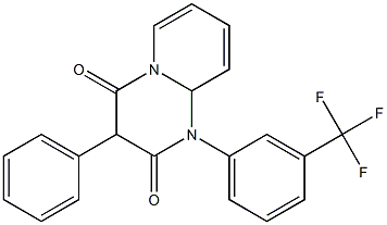 1-[3-(Trifluoromethyl)phenyl]-3-phenyl-1,9a-dihydro-2H-pyrido[1,2-a]pyrimidine-2,4(3H)-dione Struktur