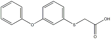 (m-Phenoxyphenylthio)acetic acid Struktur