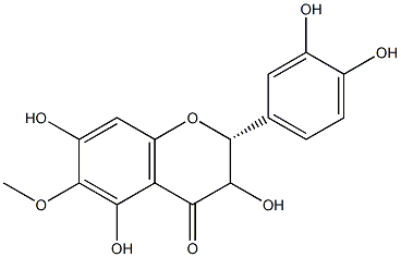 (2R)-6-Methoxy-3',4',3,5,7-pentahydroxyflavanone Struktur