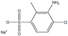 3-Amino-4-chloro-2-methylbenzenesulfonic acid sodium salt Struktur