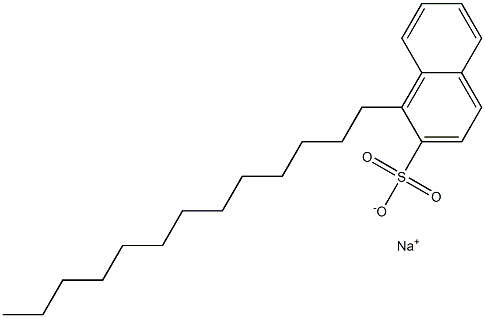 1-Tridecyl-2-naphthalenesulfonic acid sodium salt Struktur