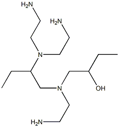 1-[N-(2-Aminoethyl)-N-[2-[bis(2-aminoethyl)amino]butyl]amino]-2-butanol Struktur