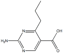 2-Amino-4-propylpyrimidine-5-carboxylic acid Struktur