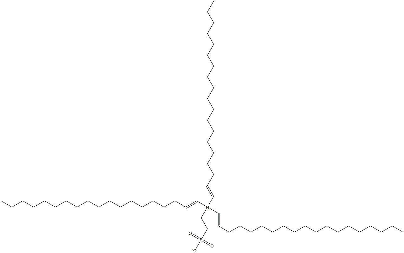 N,N-Di(1-nonadecenyl)-N-(2-sulfonatoethyl)-1-nonadecen-1-aminium Struktur