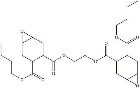 Bis[2-(butoxycarbonyl)-4,5-epoxy-1-cyclohexanecarboxylic acid]ethylene ester Struktur