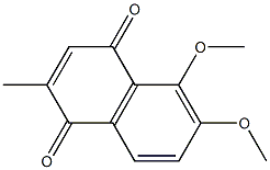 5,6-Dimethoxy-2-methyl-1,4-naphthoquinone Struktur