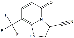 8-(Trifluoromethyl)-1,2,3,5-tetrahydro-5-oxoimidazo[1,2-a]pyridine-3-carbonitrile Struktur