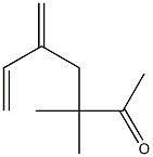 3,3-Dimethyl-5-methylene-6-hepten-2-one Struktur