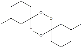 2,11-Dimethyl-7,8,15,16-tetraoxadispiro[5.2.5.2]hexadecane Struktur