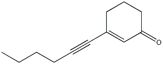 3-(1-Hexynyl)-2-cyclohexen-1-one Struktur