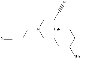 3,3'-[N-(4,6-Diamino-5-methylhexyl)imino]dipropionitrile Struktur