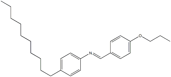 N-(4-Propoxybenzylidene)-4-decylaniline Struktur