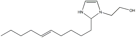 2-(5-Decenyl)-4-imidazoline-1-ethanol Struktur