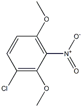 3-Chloro-2,6-dimethoxy-1-nitrobenzene Struktur