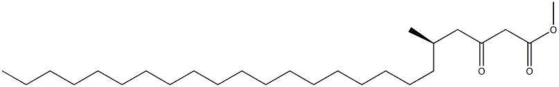 [R,(+)]-5-Methyl-3-oxotetracosanoic acid methyl ester Struktur