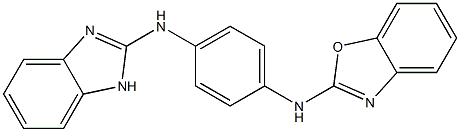 N-(Benzoxazol-2-yl)-N'-(1H-benzimidazol-2-yl)benzene-1,4-diamine Structure