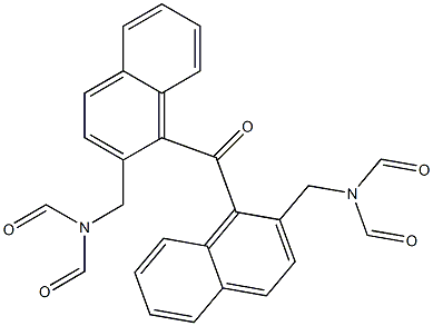 Diformylaminomethyl(1-naphtyl) ketone Struktur