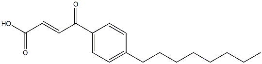 3-(4-Octylbenzoyl)acrylic acid Struktur