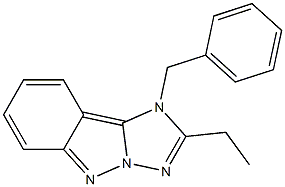 1-Benzyl-2-ethyl-1H-[1,2,4]triazolo[1,5-b]indazole Struktur