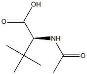 [S,(-)]-2-Acetylamino-3,3-dimethylbutyric acid Struktur