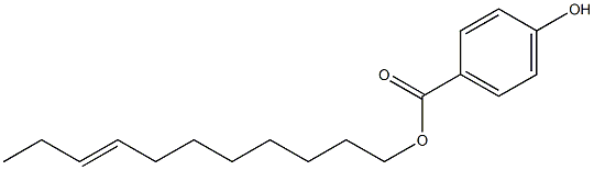 4-Hydroxybenzoic acid 8-undecenyl ester Struktur