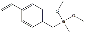 1-[1-[Dimethoxy(methyl)silyl]ethyl]-4-vinylbenzene Struktur