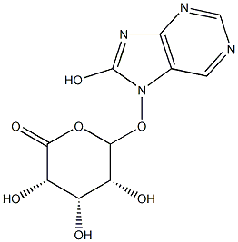 Oxipurinol-7-riboside Struktur