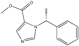 1-[(R)-1-Phenylethyl]-1H-imidazole-5-carboxylic acid methyl ester Struktur