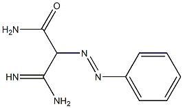 2-Carbamoyl-2-(phenylazo)acetamidine Struktur