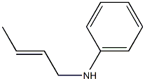 N-(2-Butenyl)aniline Struktur