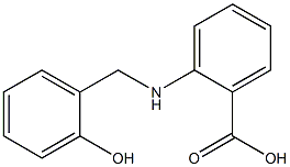 2-[[(2-Hydroxyphenyl)methyl]amino]benzoic acid Struktur