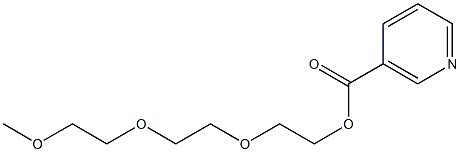 Nicotinic acid 2-[2-(2-methoxyethoxy)ethoxy]ethyl ester Struktur