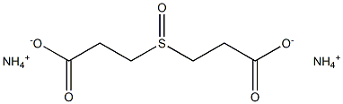 3,3'-Sulfinyldipropionic acid diammonium salt Struktur