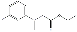 3-m-Tolylbutyric acid ethyl ester Struktur