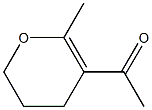 5,6-Dihydro-3-acetyl-2-methyl-4H-pyran Struktur