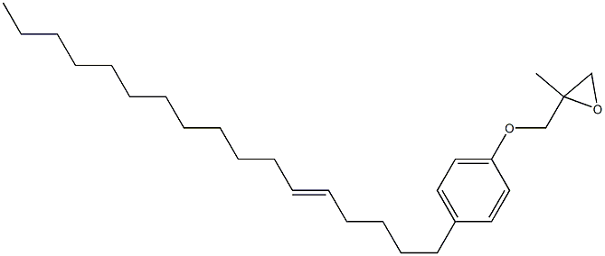 4-(5-Heptadecenyl)phenyl 2-methylglycidyl ether Struktur