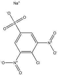 4-Chloro-3,5-dinitrobenzenesulfonic acid sodium salt Struktur